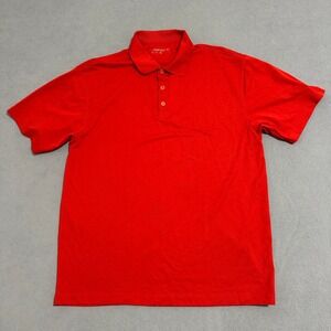 Nike Dri-Fit Golf Polo Shirt Collared Short Sleeve Stretch Red Mens Size XL